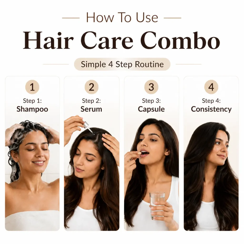 4 Simple Step Routine For Hair Care growth