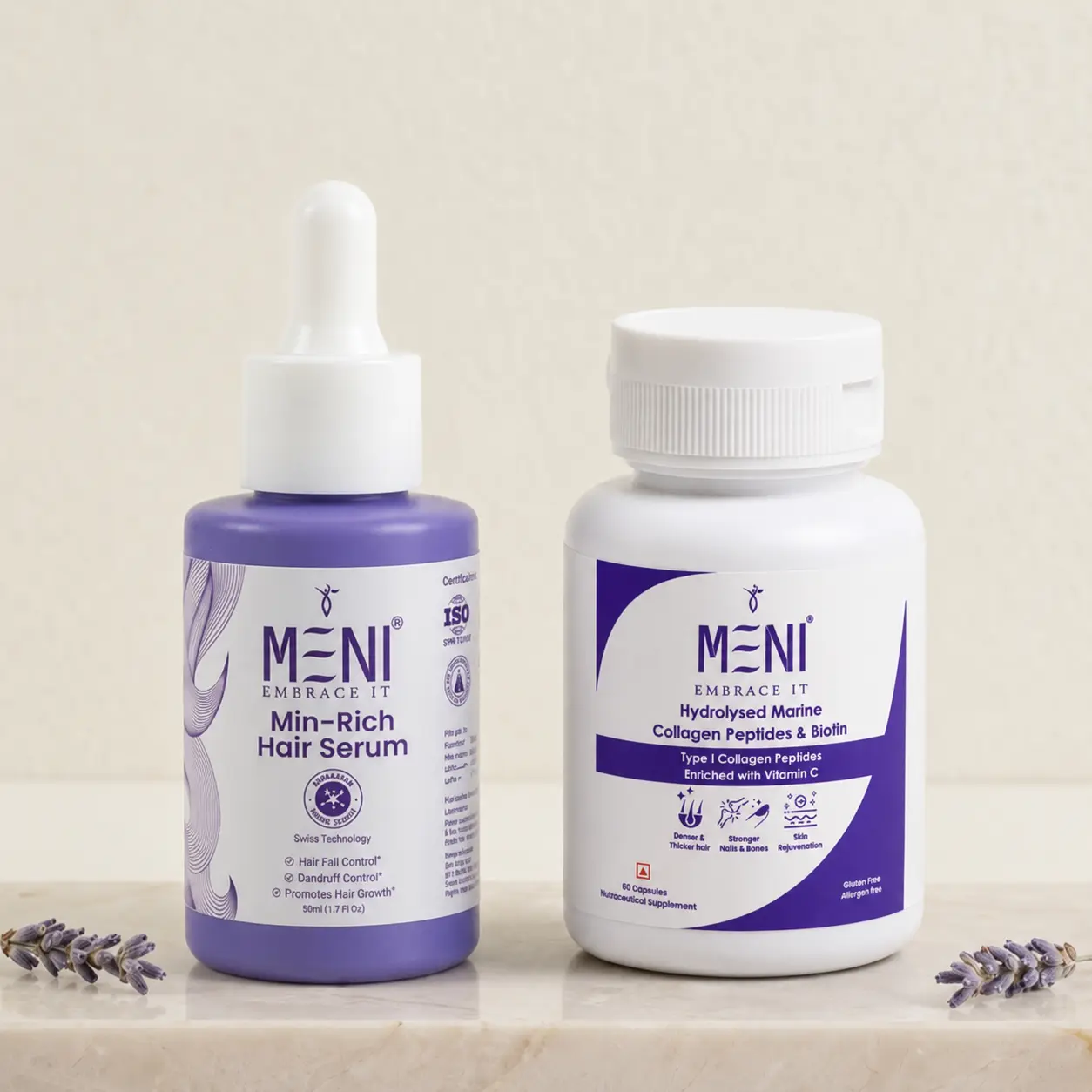 Hair growth serum and capsule combo
