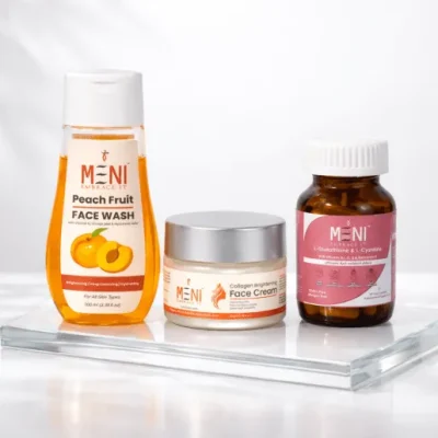 Skin care combo face wash, brightening cream,capsules