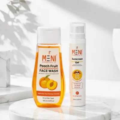 meni sunscreen and face wash combo