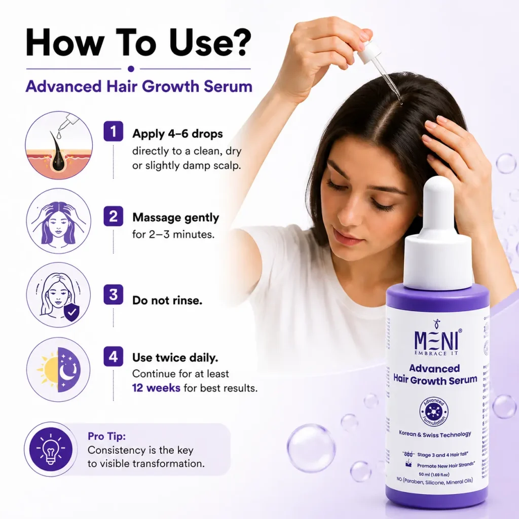 How to use Advance hair serum
