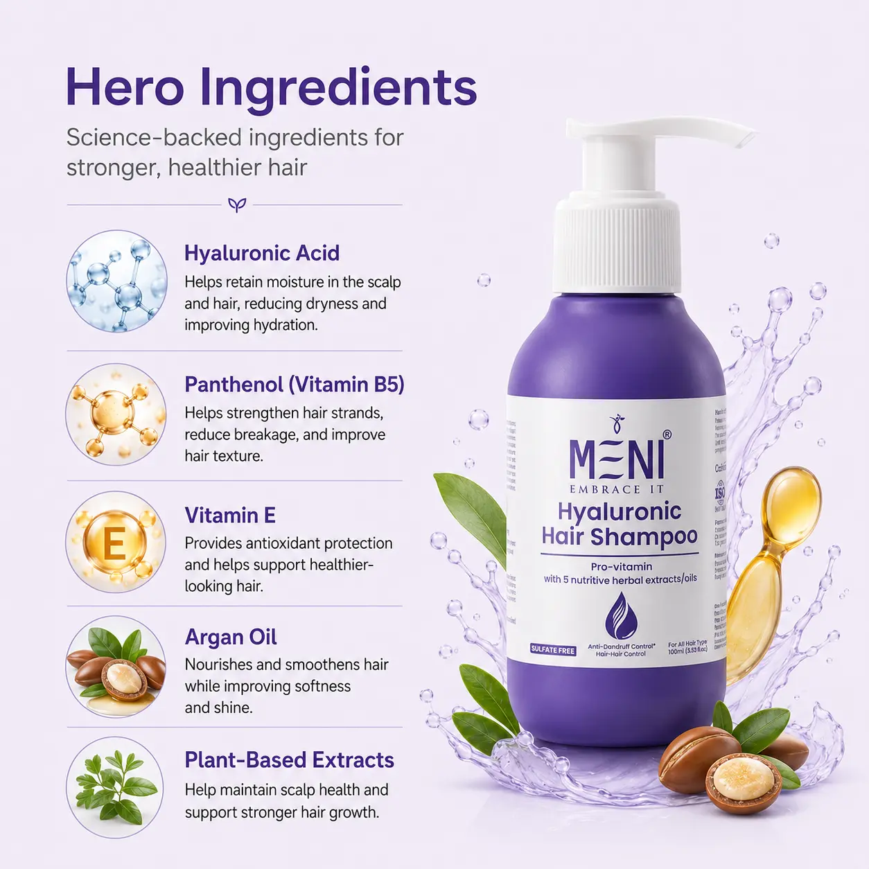 Shampoo hero ingredient list